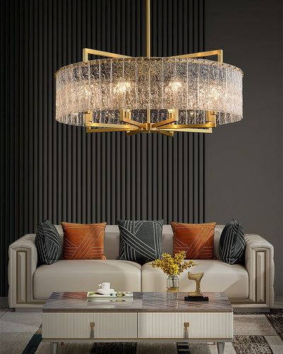 WOW Textured Glass Round Chandelier-wow2619