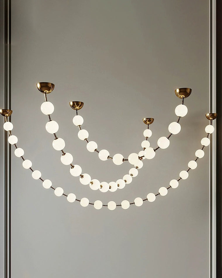 WOW Pearl Acrylic Ball Chandelier-wow2705