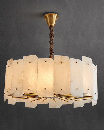 WOW Alabaster Round Chandelier-wow2391