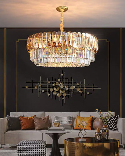 WOW Tiered Round Crystal Chandelier-wow2542