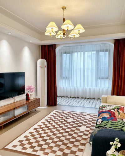 WOW Pleated Shaded Wood Chandelier-wow2864