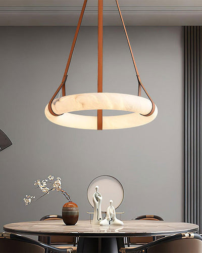 WOW Alabaster Circular LED Chandelier-wow2874