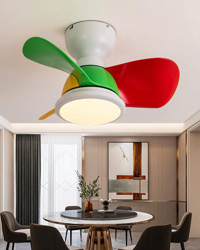 WOW Small Low Profile Ceiling Fan Lamp-wow5096