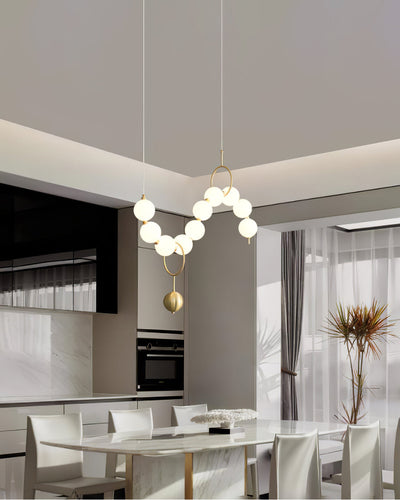 WOW Pearl Wavy Orb Chandelier-wow2102c