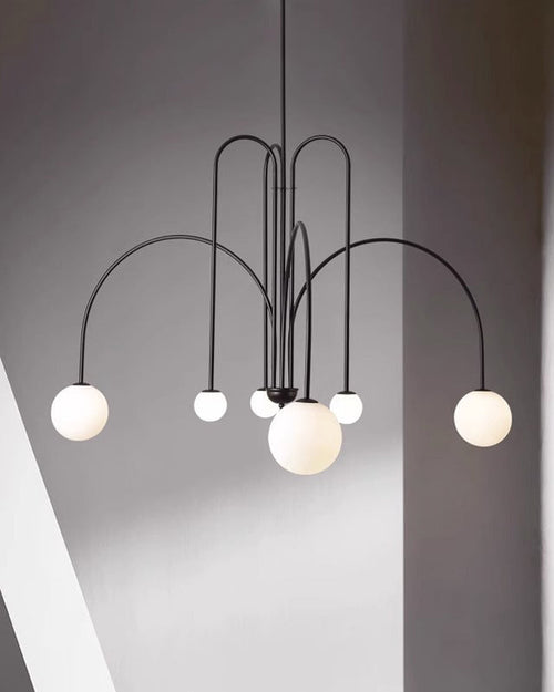 WOW Glass Globe Arm Chandelier-wow2522