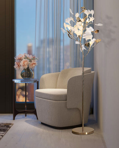 WOW Ceramic Gingko Tree Floor Lamp-wow7137
