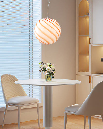 WOW Swirl Glass Globe Pendant Light-wow2613