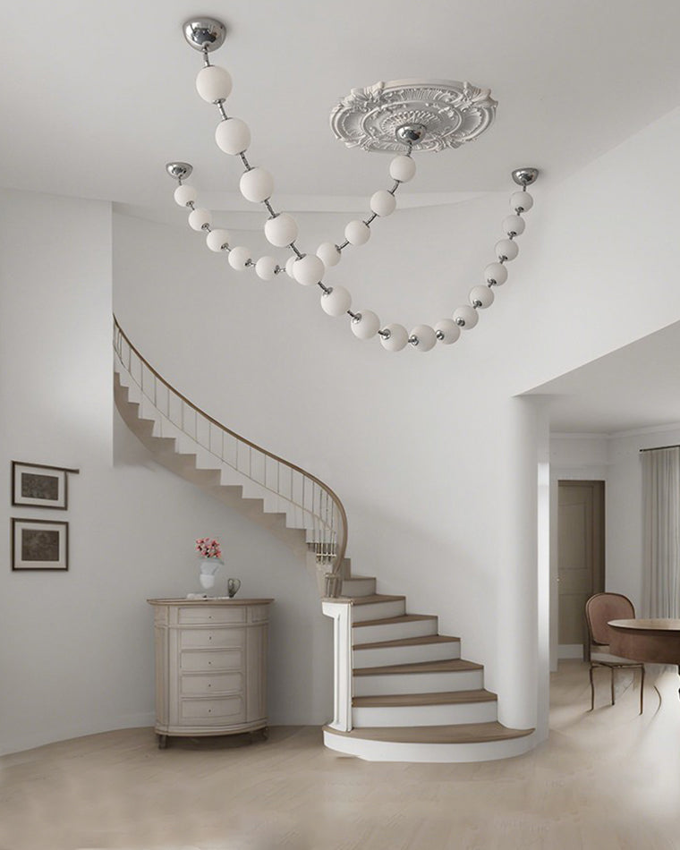 WOW Pearl Acrylic Ball Chandelier-wow2705