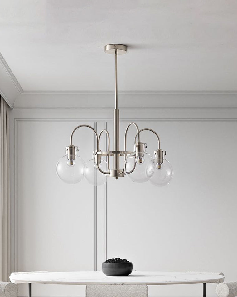 WOW Clear Glass Globe Arm Chandelier-wow2719