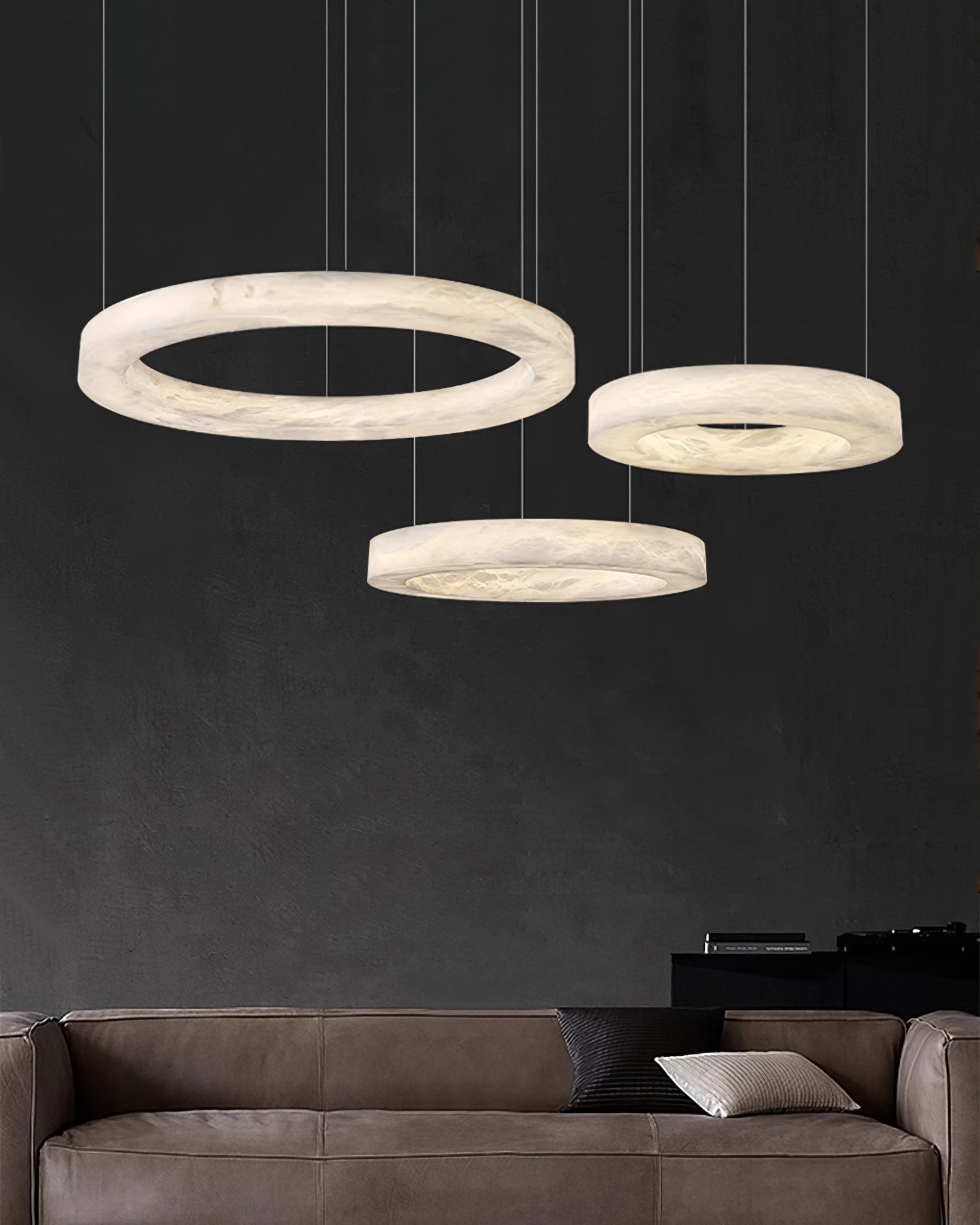 WOW 3 Rings Alabaster Chandelier-wow2857
