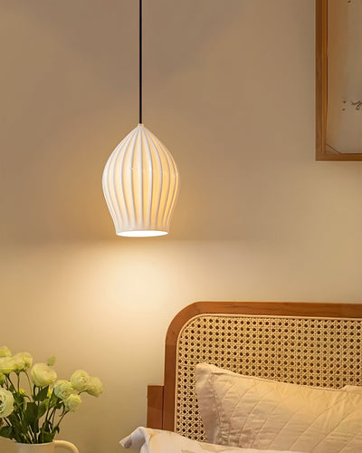 WOW Ribbed Bud Ceramic Chandelier-WOW2132a