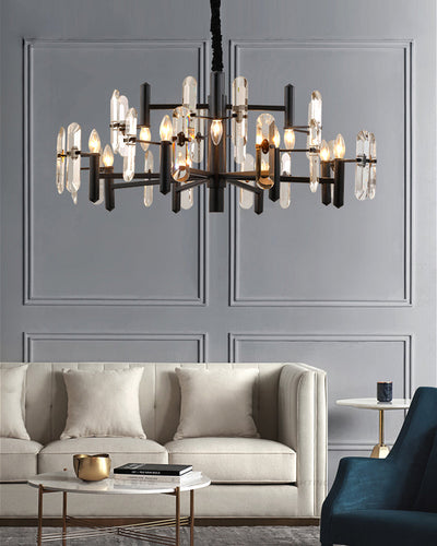 WOW Black Candle Crystal Chandelier-wow2519