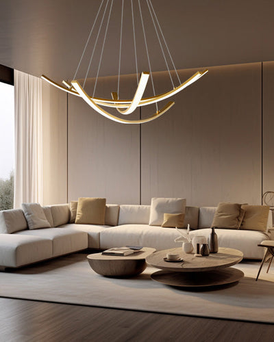 WOW Arc Led Brass Chandelier-wow2569