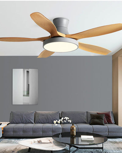 WOW Scandi Large Flush Mount Ceiling Fan Lamp-wow5130