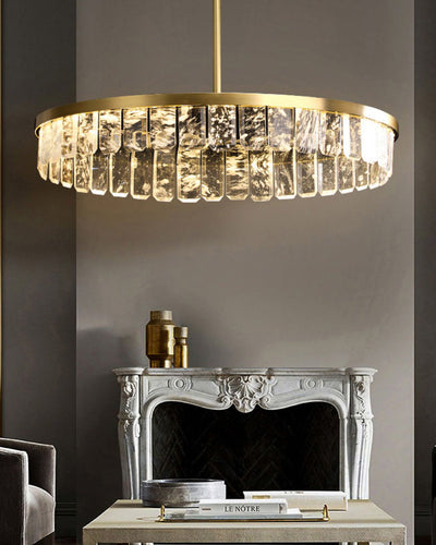 WOW Gold Crystal Round Chandelier-wow2538