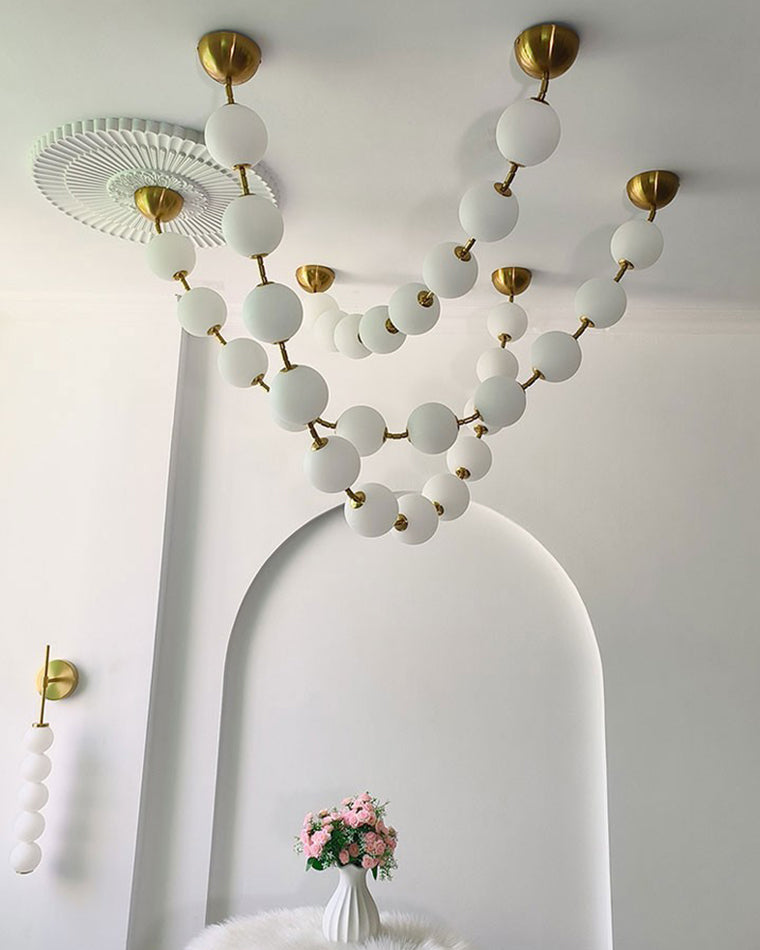 WOW Pearl Acrylic Ball Chandelier-wow2705