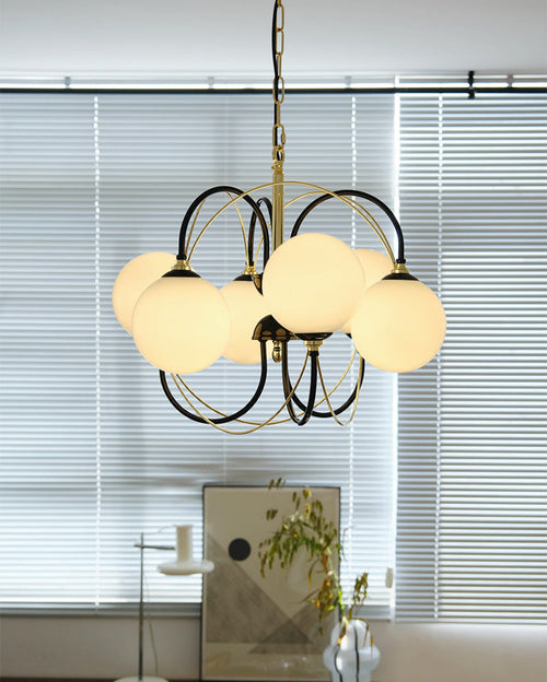 WOW Mid Century Modern Glass Globe Chandelier-WOW2450