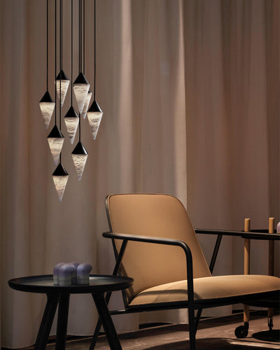 WOW Cascading Alabaster Staircase Chandelier-wow2862