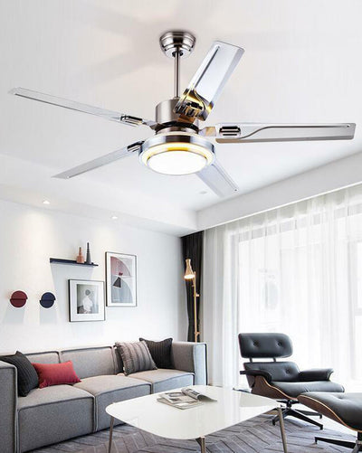WOW Slimline Stainless Steel Ceiling Fan Lamp-wow5112