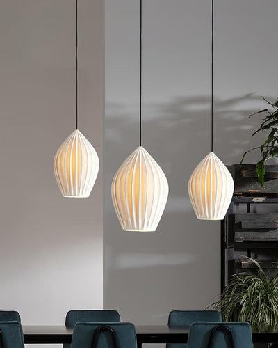 WOW Ribbed Bud Ceramic Multi-Light Chandelier-wow2132b