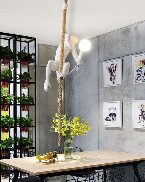 WOW Monkey Rope Pendant Light-wow2467