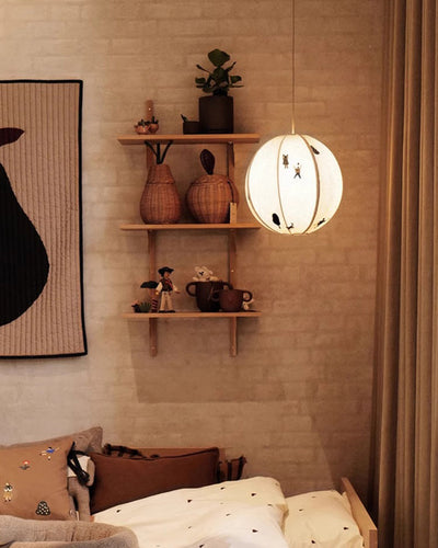 WOW Fabric Globe Pendant Light-wow2945