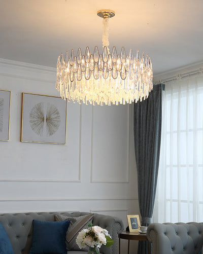 WOW Rose Gold Round Crystal Chandelier-wow2545