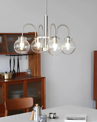 WOW Clear Glass Globe Arm Chandelier-wow2719