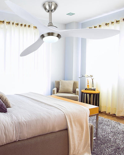 WOW Coastal White Large Ceiling Fan Lamp-wow5055