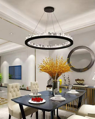 WOW Rock Crystal Circular Led Chandelier-wow2715