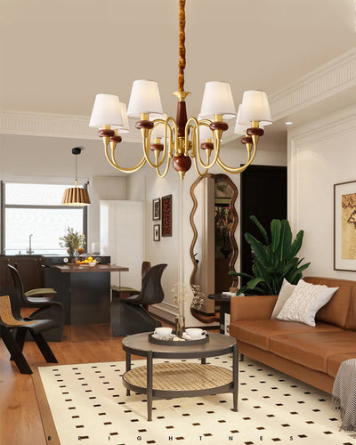 WOW Fabric Shaded Chandelier-wow2954