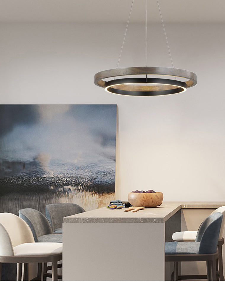 WOW Wood Circular Led Chandelier-WOW2492