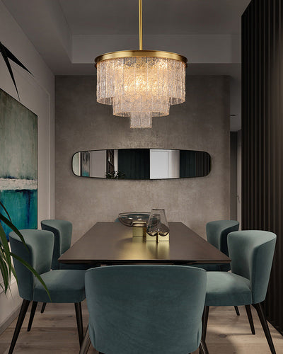 WOW Gold Tiered Glass Chandelier-wow2601