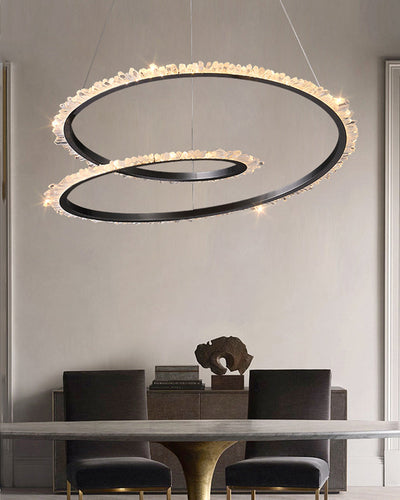 WOW Rock Crystal Swirl Chandelier-wow2709