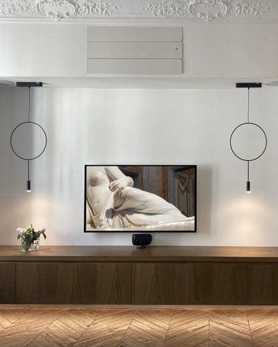 WOW Black Ring Pendant Light-wow2608