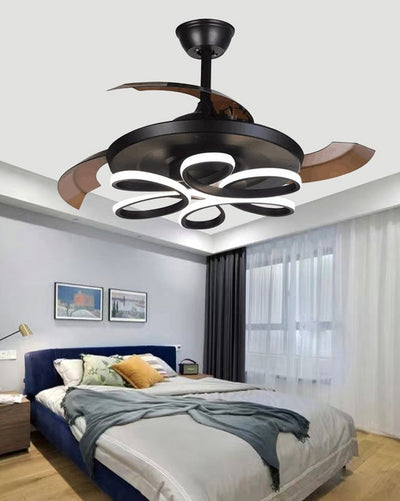 WOW Unique Retractable Ceiling Fan Lamp-wow5081