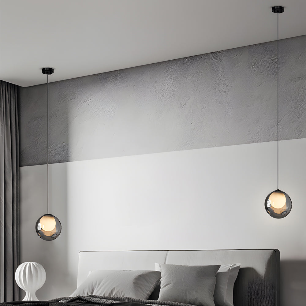 WOW 6.3-inch Glass Bubble 1-Light Pendant Light