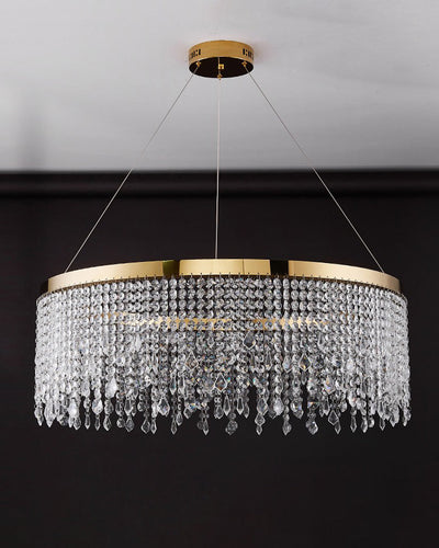 WOW Fringe Round Crystal Chandelier-wow2362