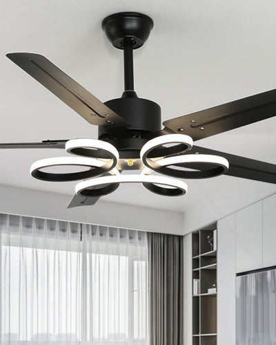 WOW Unique Black Ceiling Fan Lamp-wow5104