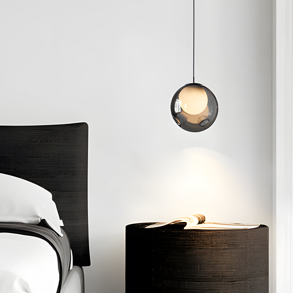 WOW 6.3-inch Glass Bubble 1-Light Pendant Light