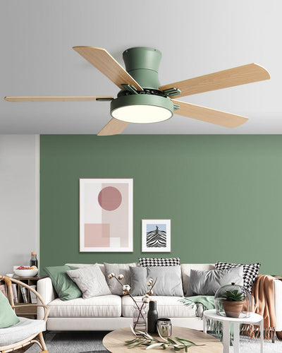 WOW Low Profile Wood Ceiling Fan Lamp-wow5014