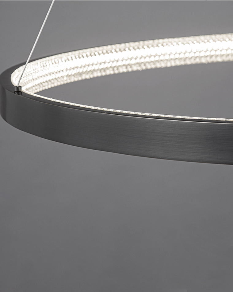 WOW Tiered Circular Led Brass Chandelier-wow2345