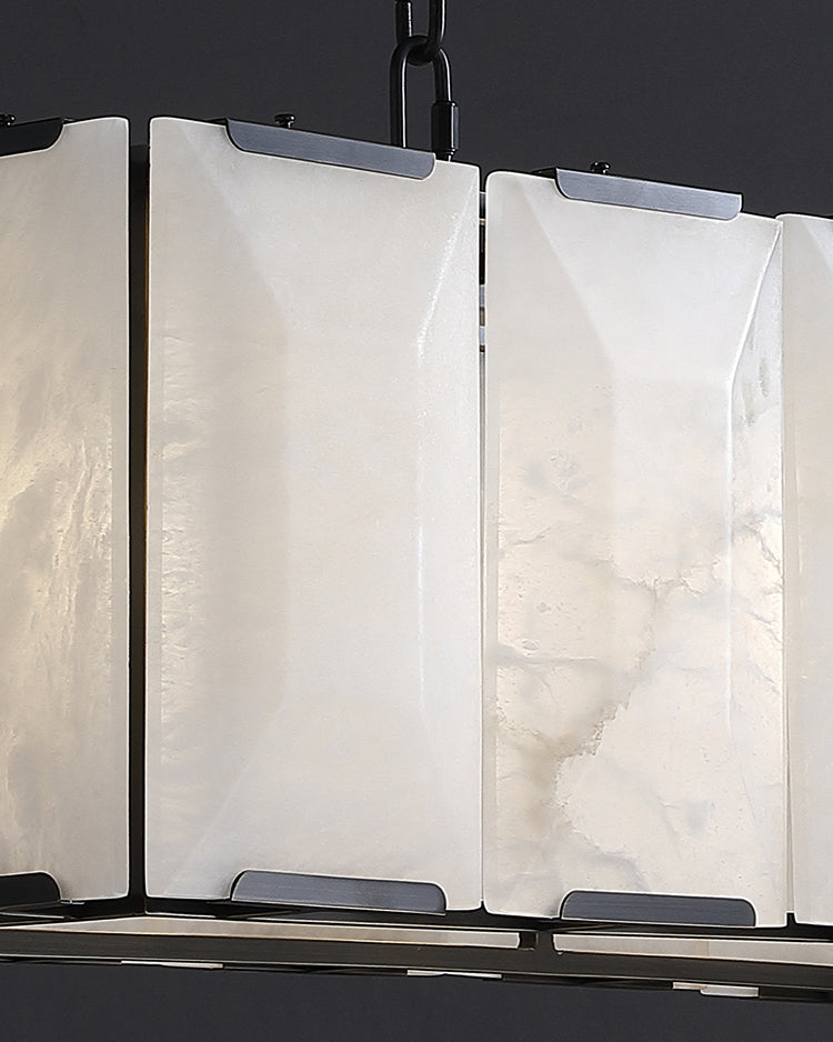 WOW Rectangular Alabaster Chandelier-wow2847