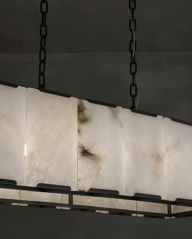 WOW Rectangular Alabaster Chandelier-wow2847
