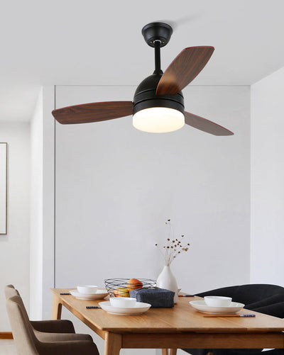 WOW 3 Wood Blade Ceiling Fan Lamp-wow5001