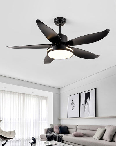WOW 5 Blade Contemporary Ceiling Fan Lamp-wow5000