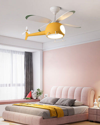 WOW Airplane Children Ceiling Fan Lamp-wow5007