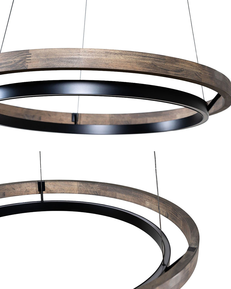 WOW Wood Circular Led Chandelier-WOW2492