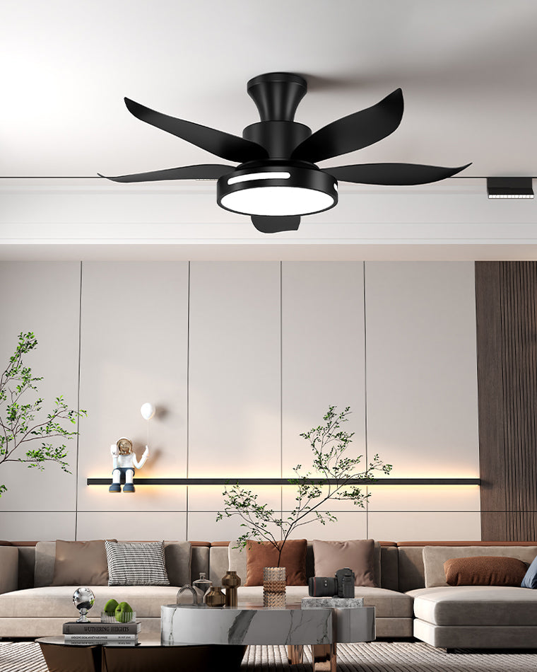 WOW 5 Blade Contemporary Ceiling Fan Lamp-wow5000