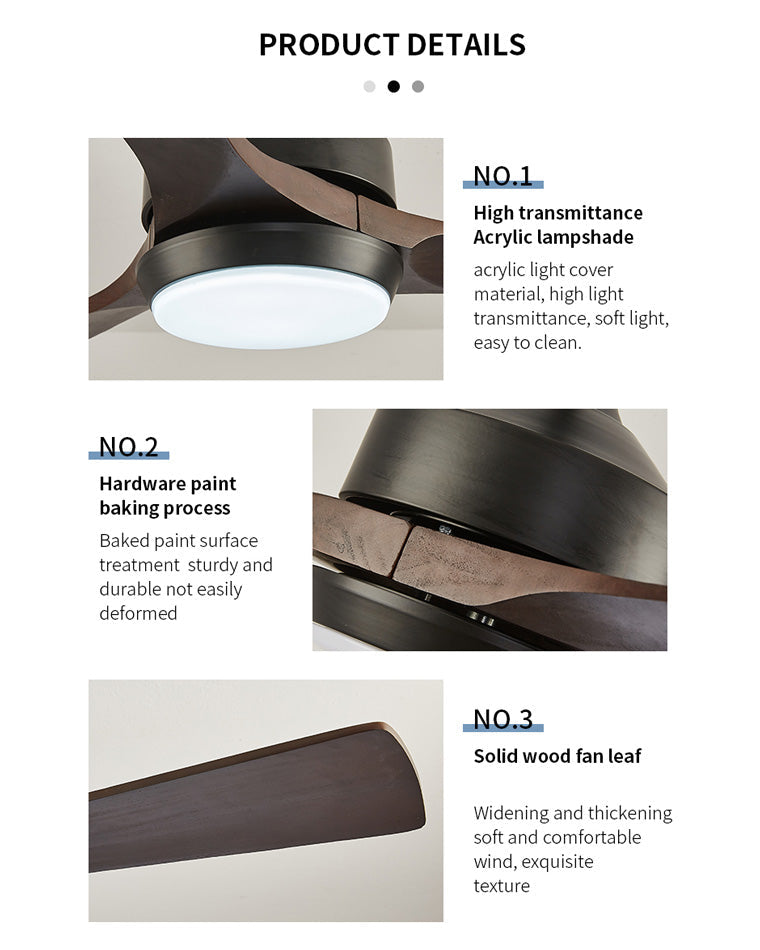 WOW Modern Farmhouse Ceiling Fan Lamp-wow5048